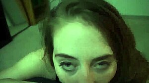 playful slut deepthroats cock begging for hot facial cumshot