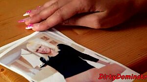 Redhead lezdom domme binds European babe for toy masturbation and femdom fetish