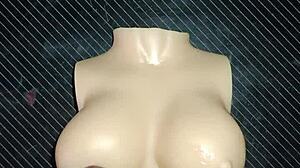 a dolly hurts but loves my cock in her tiny vagina 😩💦... oiled creampie quickie!!