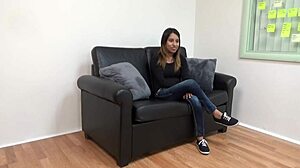 mandy mynxx skinny latina slut gags chokes deepthroats cock then fucked hard in pussy