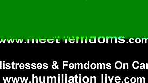 Public garage punishment for crossdressing slave awaits