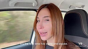 athletic argentinian redhead's huge ass tempts stranger on the highway