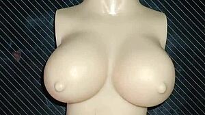 a dolly hurts but loves my cock in her tiny vagina 😩💦... oiled creampie quickie!!