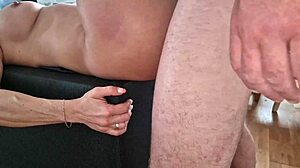 Man fucking naked milf hard right on the floor!