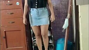 Sol sexy virgin latina in miniskirts heels wanna strip panties naked for you?