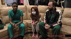 you get the full gyno procedure from doctor tampa and nurse jewel in gloves at desk