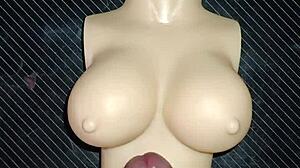 a dolly hurts but loves my cock in her tiny vagina 😩💦... oiled creampie quickie!!