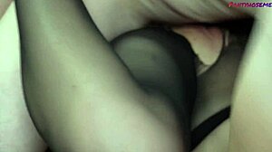 ugh i'm lera fuckin kenneth in seamless black pantyhose tryout!