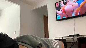 stepmom catches me jerking off! 😈🍆