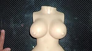 a dolly hurts but loves my cock in her tiny vagina 😩💦... oiled creampie quickie!!