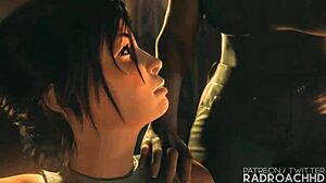 lara's guts rocked hard by futanari pounding 🔥