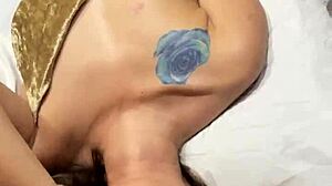 double penetration slut takes dick and dildo deep!