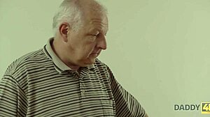 old daddy fucks teen girlfriend bent over doggystyle