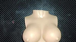 a dolly hurts but loves my cock in her tiny vagina 😩💦... oiled creampie quickie!!