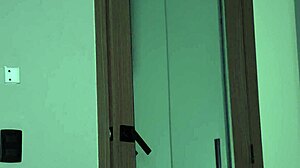 Stranger Finds Big-Assed Brunette Shaking Hips in Bedroom!