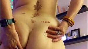 Hotwife Steffi dances her big pussy lips in panties pmv