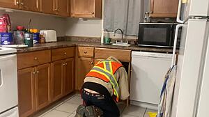 Plumber FUCKS Tight Teen SLUT Virgin PUSSY Before Prom Night