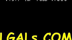 pretty gf fists her raunchy wet pussy while fully nude together