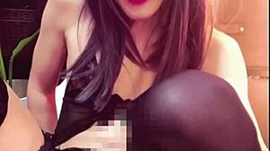 black long hair ladyboy jerks off quiet public toilet