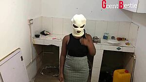 stepbrother fucks stepsister bent over kitchen doggystyle screaming moans