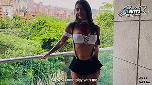 Colombian Latina Whore Plays Dirty Talking Her Big Ass Anal