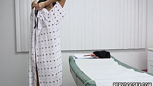 Doctor Dorian Del Isla Fucks Petite Shaved Patient Alexis Tae Office Closeup