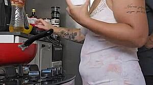 Pregnant Mature Shows Off Her Massive Young Ass