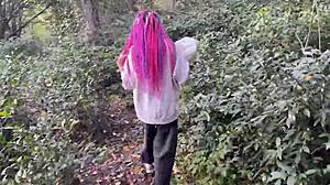 we're spanking and roughly fucking this squirting teen's pussy outdoors till i cum in her mouth!