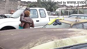 the mechanic's long cock makes me squirt deep in ass at garage