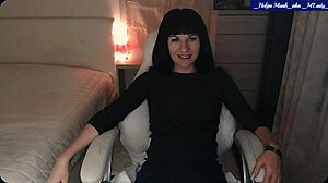 Helga Muah Rips Lingerie for Sexy Ass Wiggle Clit Caress Striptease