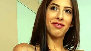 horny latina alicia trece deepthroats monster cock rough