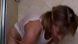 I'm So Wet Teasing My Nipples And Pussy In The Shower Babe