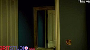 Sexy curvy college girl next door fucks dildo deep in forest