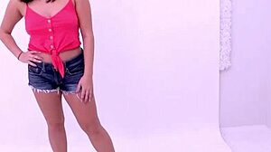 Brunette Cutie Cums On Cock Deepthroat Fingering Orgasm Casting Interview