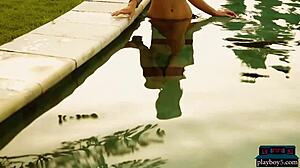 Aussie Blonde Alana Wolfe Petite Teen Model Strips Her Small Tits Hot