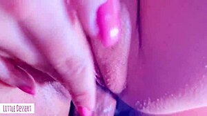 Latina Teen Shaved Pussy Creampied Glass Dildo Birthday Bash