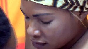 Village girl next door big tits casting in garage interview