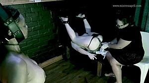 mistress april dominates with fisting bondage caning true sub submission 😈