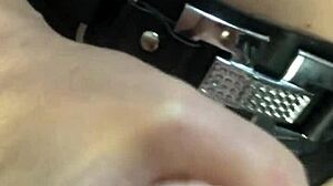 Mistress Lubing Massive Strapon for Wet Pussy Domination