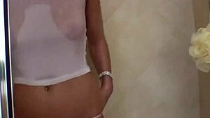 I'm So Wet Teasing My Nipples And Pussy In The Shower Babe