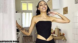 Petite Latina Violeta Grey's Foot Fetish Fuck