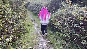 we're spanking and roughly fucking this squirting teen's pussy outdoors till i cum in her mouth!