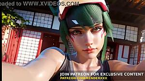 3D动漫雾子cos骑守望先锋大屌无码动画