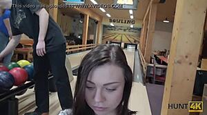 Stranger pays big cash for wild bar sex with hot Czech wife!