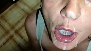 husband's friend pounds slut wife like dirty whore creampie
