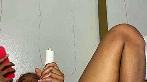 Teasing my wet pussy edges while best friend watches