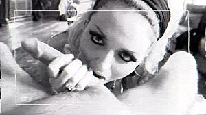 older guy rams son's pregnant wife's big tits pussy rough in heels