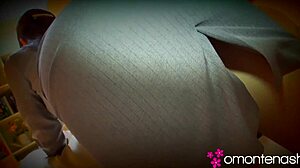 Maiko saegimi's wet skirt lifts for butt fetish play