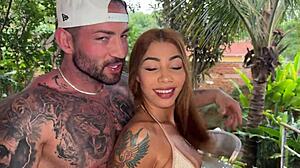 Carol Portudo chokes on monster cock before rough pussy orgasms