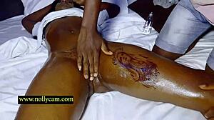 she showed up for pussy massage but got huge dick instead